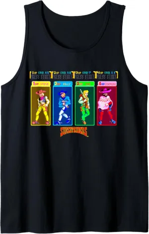 Sunset Riders Character Select Retro Western Heroes Showdown Tank Top