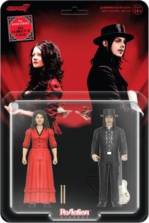 Super7 White Stripes Reaction Figures Wave 01 - The White Stripes 2-Pack (Get Behind Me Satan) Action Figure