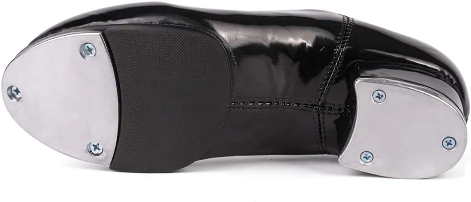 SWDZM Women's & Men's & Kid's Jazz Tap Dance Shoes Tap-Flex Patent Leather Tap Shoe,WX-Tap