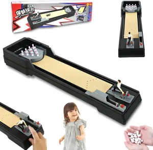 Table Top Bowling Gadget Kids Gift Set,2025New Tabletop Mini Bowling Game Set,Supieriority Table Top Bowling Gadget Kids Gift Set,Larger Size Board Mini Bowling Set for Menwomen Kids Teens Boys (1PCS)