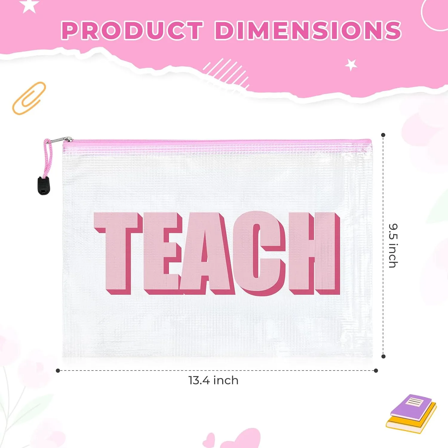 Teacher Appreciation Gifts 4PCS Teache Makeup Bags Teache PouchTravel Cosmetic Pouch Graduation Retirement Teacher Gifts for Women