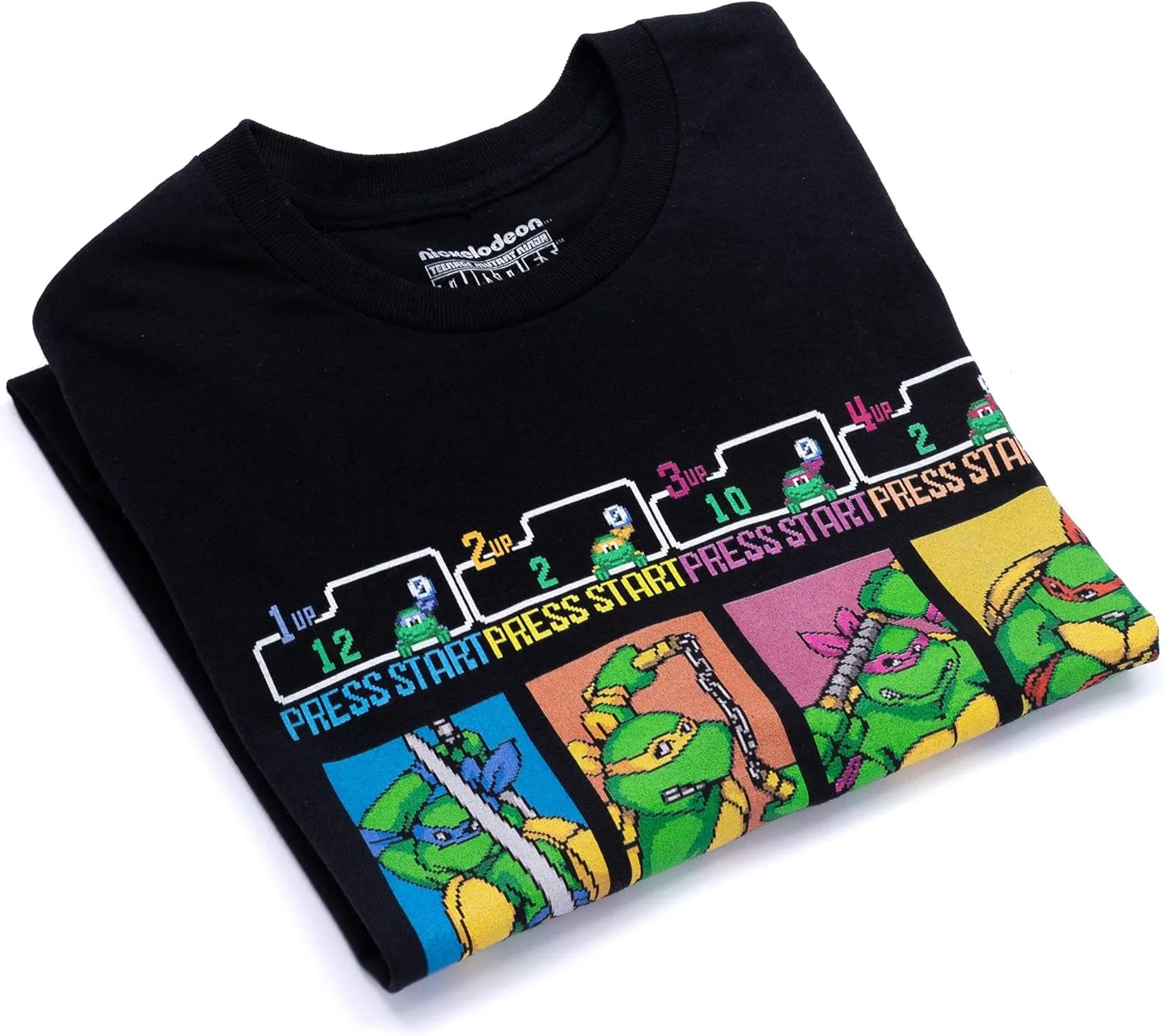 Teenage Mutant Ninja Turtles T-Shirt Mens TMNT Arcade Game Retro Top