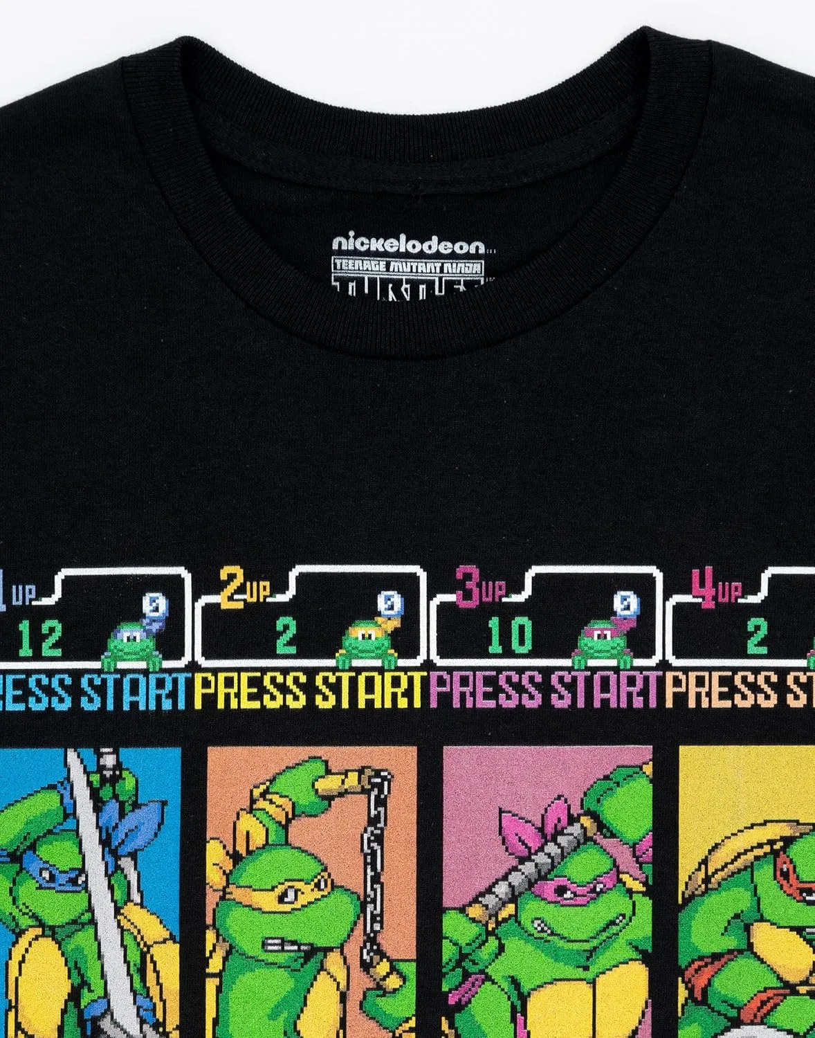 Teenage Mutant Ninja Turtles T-Shirt Mens TMNT Arcade Game Retro Top