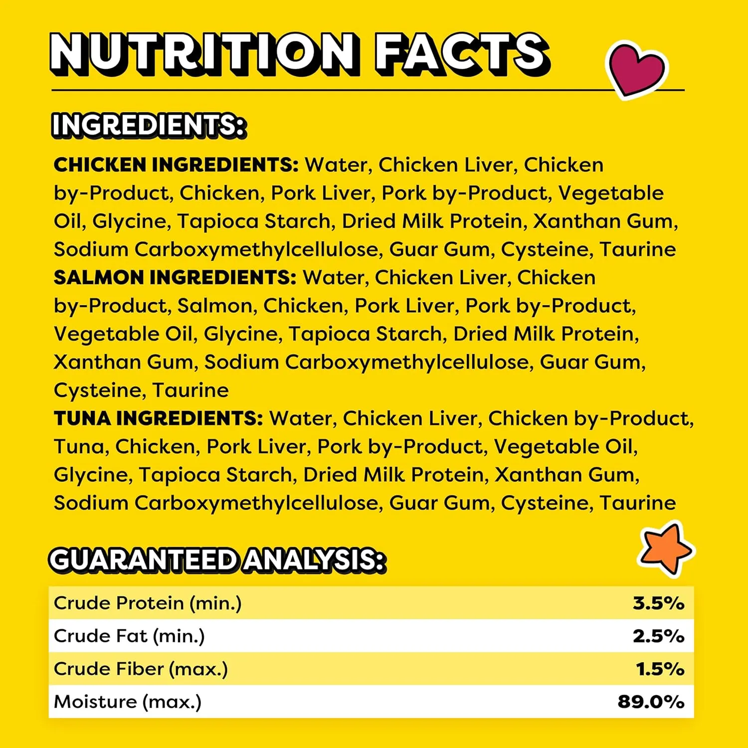 Temptations Creamy Puree with Chicken, Salmon, and Tuna Variety Pack of Lickable, Squeezable Cat Treats, 0.425 Oz Pouches, 24 Count