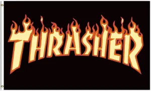 Thrasher Skateboard Magazine Flag Banner 3x5ft With 2 Grommets for Garage Wall Decor Man Cave Polyester Flag