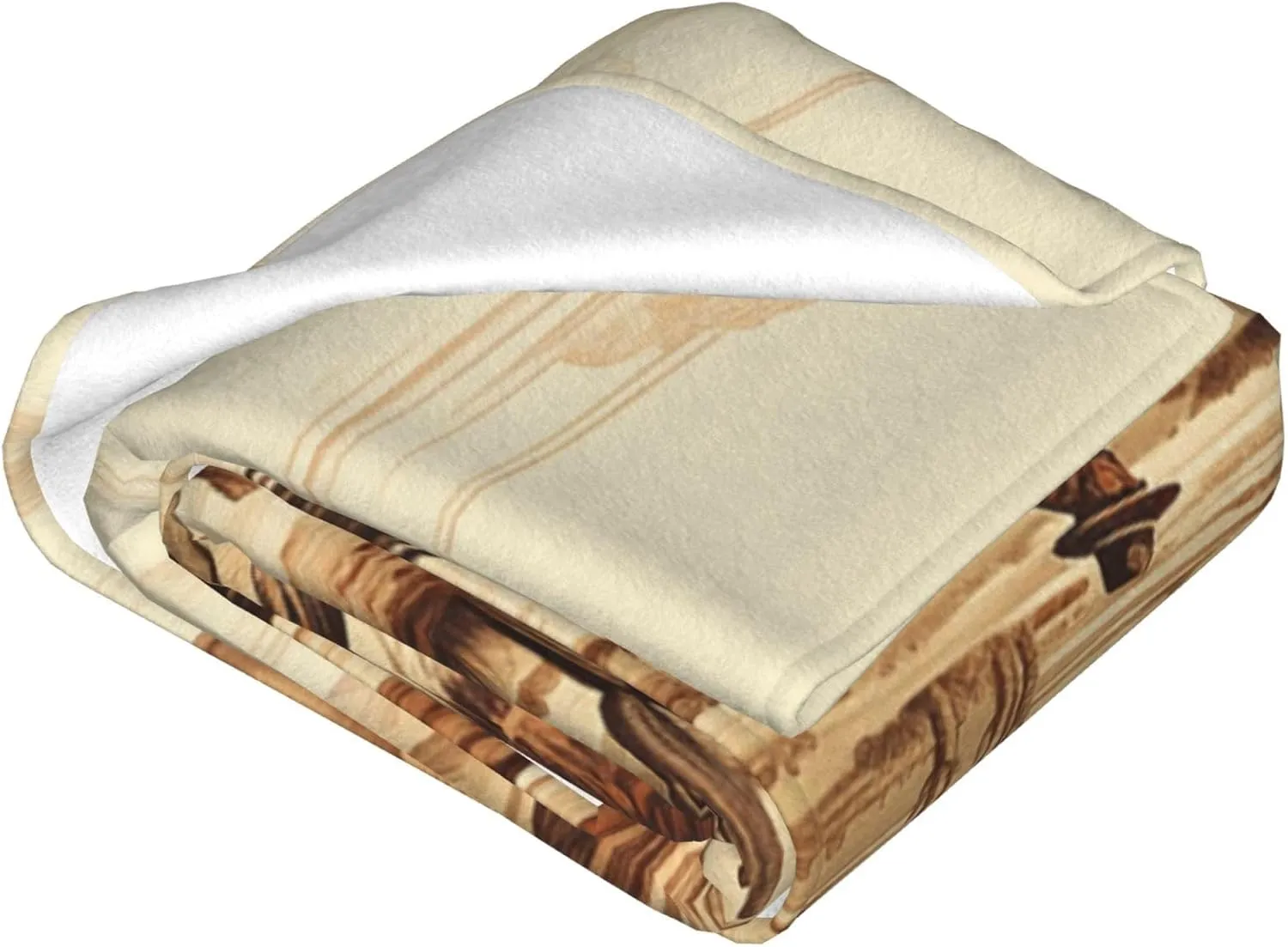 Throw Blanket 80"x60" Ultra-Soft Micro Fleece Blanket Soft Plush Throws West Desert Cactus Throw Blanket Warm Fuzzy Cozy Blanket for Couch Bed Sofa All Seasons