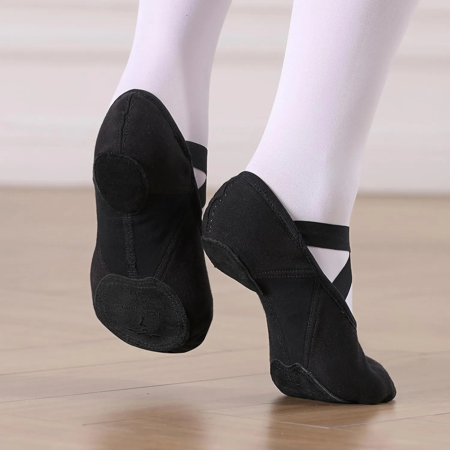 TXJ Sports Ballet Shoes for Girls Highly Stretch Ballet Slippers Split Sole Women Dance Shoes Flats for Yoga Gymnastics Performance