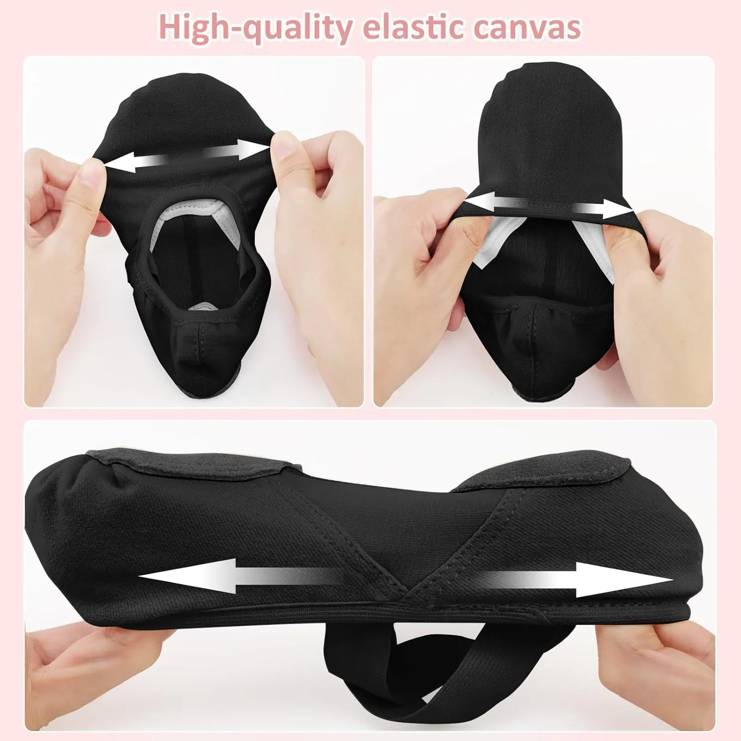 TXJ Sports Ballet Shoes for Girls Highly Stretch Ballet Slippers Split Sole Women Dance Shoes Flats for Yoga Gymnastics Performance