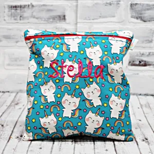 Unicorn Kitty Personalized Reusable Food Bag