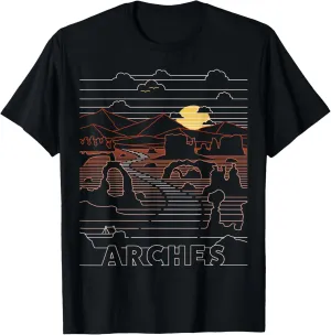 Vintage Retro Arches National Park - Delicate Arch Moab Utah T-Shirt