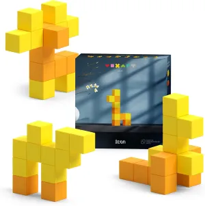 VOXART Pixel Art Building Set Solar Zoo, 3D Tile-Based Home Décor Model, Create & Display Retro Pixel Figures, Unique Artistic Gift for Gamers, Designers & Collectors, Icon Collection