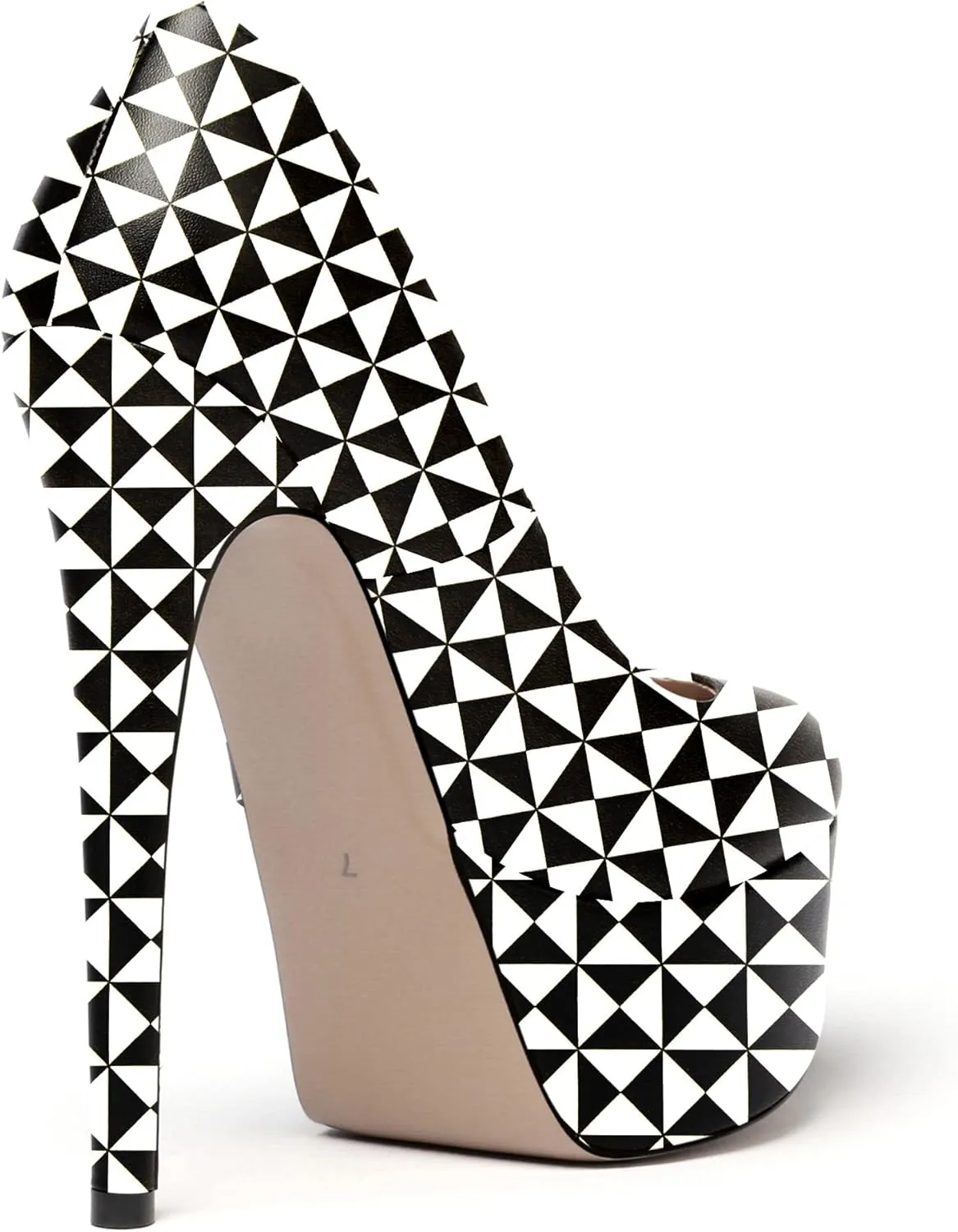 WAYDERNS Women's Round Toe Matte Solid Slip On Platform Stiletto High Heel Pumps Shoes 6 Inch