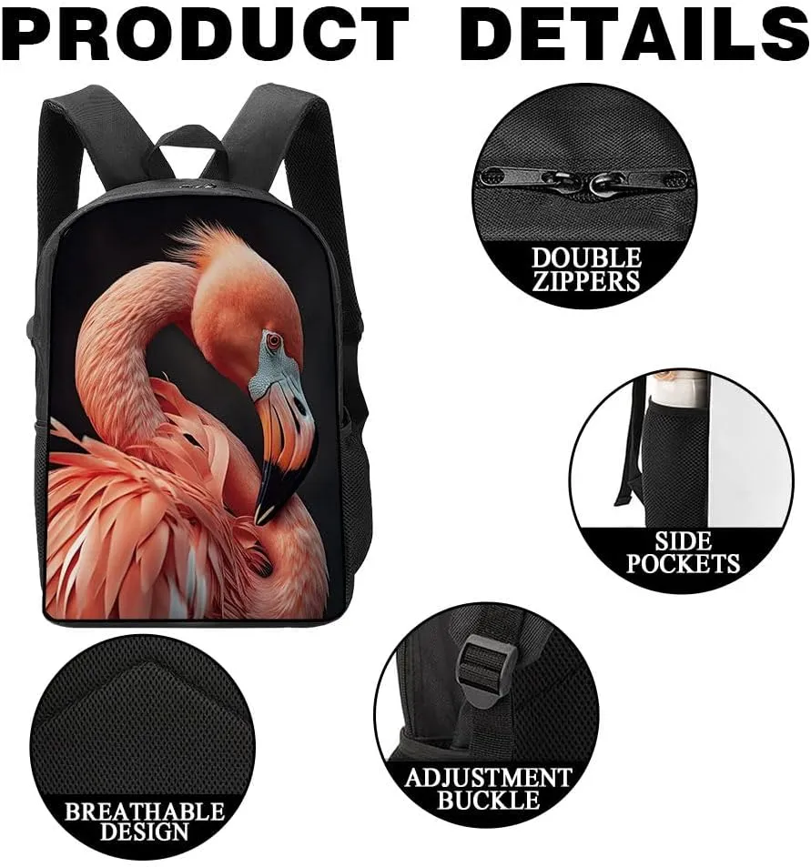 Western Lowland Gorilla Backpack Casual Daypack Wild Animal Print Laptop Bag Bookbag for Work Travel Hiking 17 Inch Style 1