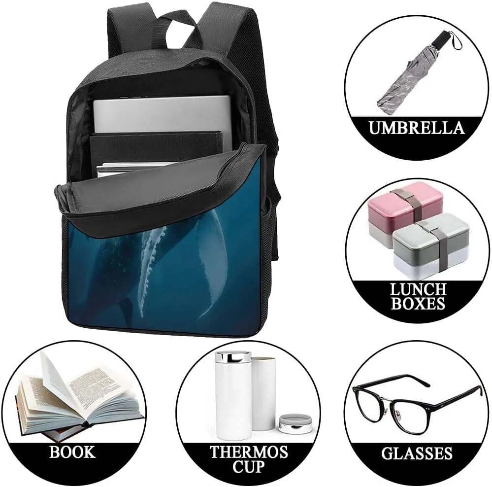 Western Lowland Gorilla Backpack Casual Daypack Wild Animal Print Laptop Bag Bookbag for Work Travel Hiking 17 Inch Style 3