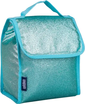 Wildkin Kids Insulated Lunch Bag – Reusable, Ideal for Hot/Cold Snacks, School & Travel - Blue Glitter