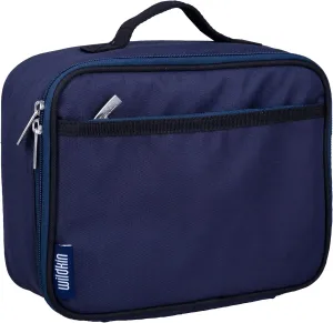 Wildkin Kids Insulated Lunch Box – Durable and Reusable for School & Travel - Whale Blue