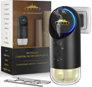 Wireless Waterless Essential Oil Plug in Wall Diffuser for Outlet, Crafts And The City- Cordless Luxury Scent Collection w/No Water for Home, Rooms, Hotel, Travel – Electric Cold Air Mist Nebulizer