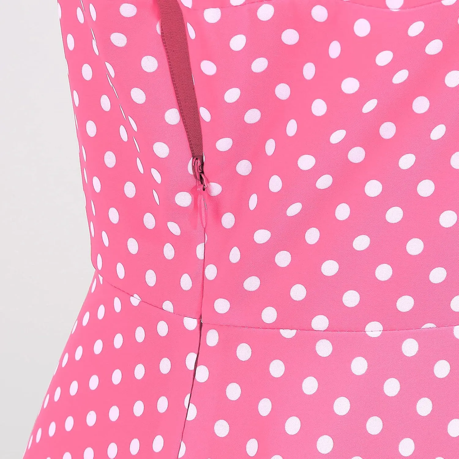 Women Notch Lapel 50s 60s Vintage Short Sleeve V-Neck Cocktail Swing Dress Polka Dot 1950s Rockabilly Prom Party Midi Dress