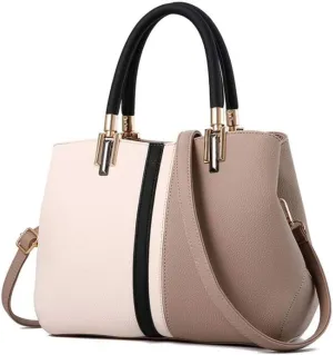 YAQUNICER Women PU Leather Handbags Tote Shoulder Bags Top Satchel Purses