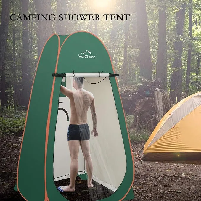 Your Choice Oversized 6.89FT Pop Up Privacy Tent - Camping Shower Changing Tent, Portable Bathroom Toilet Room