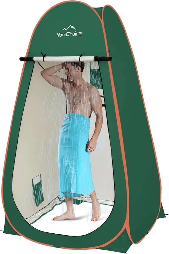 Your Choice Oversized 6.89FT Pop Up Privacy Tent - Camping Shower Changing Tent, Portable Bathroom Toilet Room