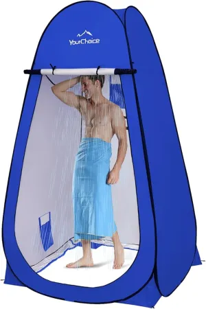 Your Choice Oversized 6.89FT Pop Up Privacy Tent - Camping Shower Changing Tent, Portable Bathroom Toilet Room