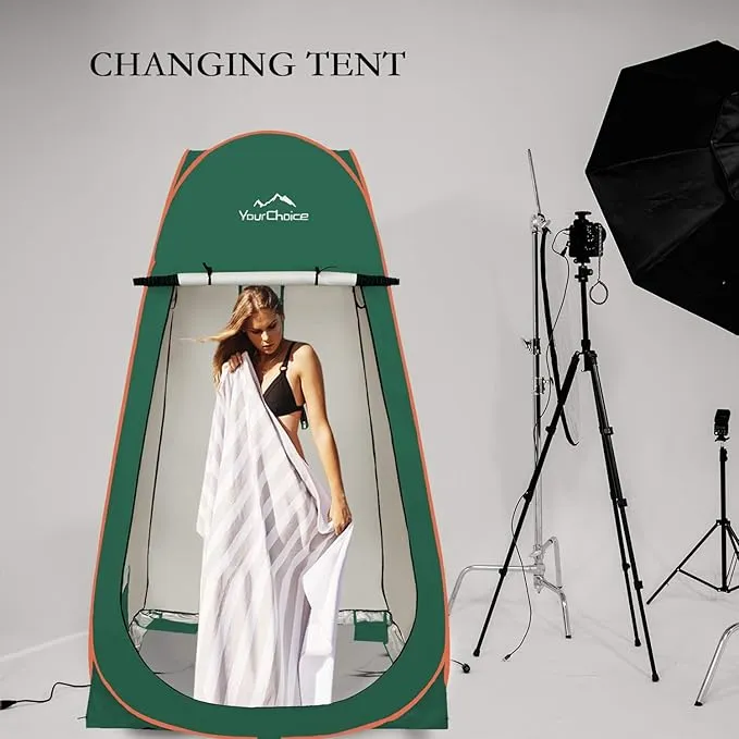 Your Choice Oversized 6.89FT Pop Up Privacy Tent - Camping Shower Changing Tent, Portable Bathroom Toilet Room