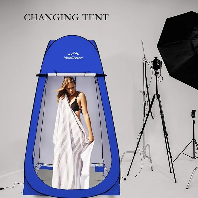 Your Choice Oversized 6.89FT Pop Up Privacy Tent - Camping Shower Changing Tent, Portable Bathroom Toilet Room