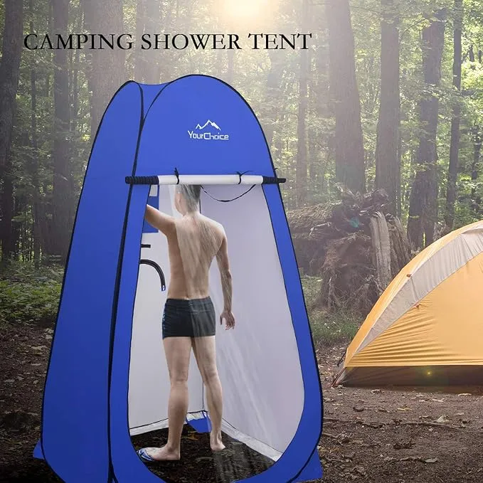 Your Choice Oversized 6.89FT Pop Up Privacy Tent - Camping Shower Changing Tent, Portable Bathroom Toilet Room